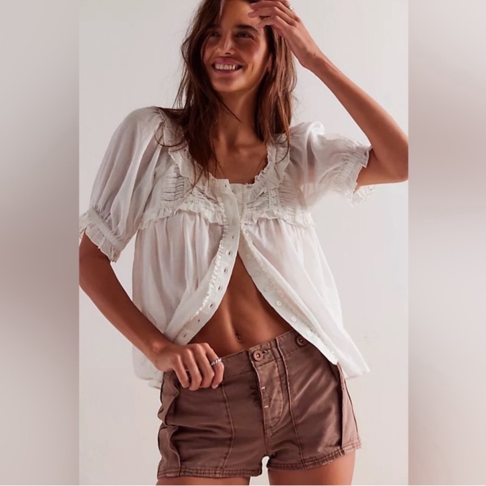 BNWOT Free People Brown Micro Shorts